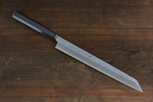 Sakai Takayuki Byakko White Steel (เหล็กกล้าขาว) No.1 มีด Kiritsuke Yanagiba มีดทำครัวญี่ปุ่น 330mm ด้ามไม้มะเกลือ มีฝัก (ปลอก) มีด