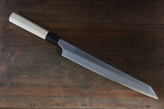 Sakai Takayuki Chef Series Silver Steel No.3 (เหล็กเงิน No.3) มีด Kiritsuke Yanagiba มีดทำครัวญี่ปุ่น 300mm