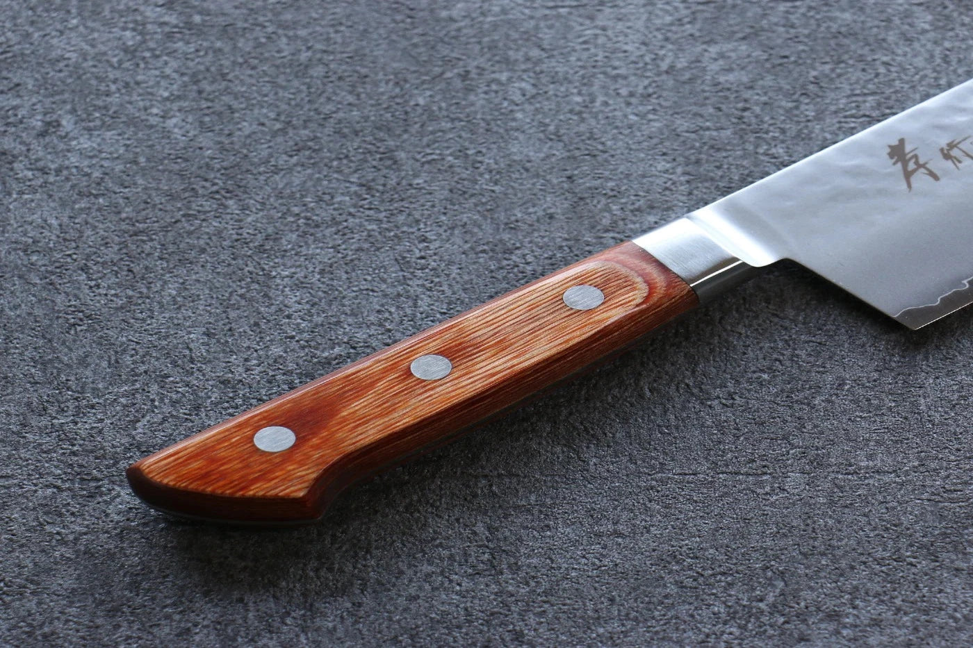 Sakai Takayuki VG5 ลายค้อนตี มีดหั่นผัก Nakiri มีดทำครัวญี่ปุ่น 180mm ด้ามไม้ Pakka wood สีน้ำตาล