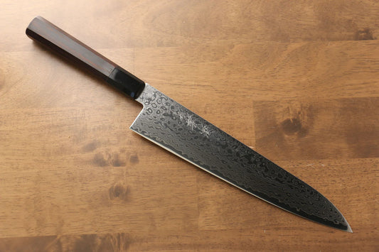 Sakai Takayuki Galaxy ZA-18 ดามัสกัส มีดกิวโตะ Gyuto มีดทำครัวญี่ปุ่น 240mm ด้ามไม้เวงเก้