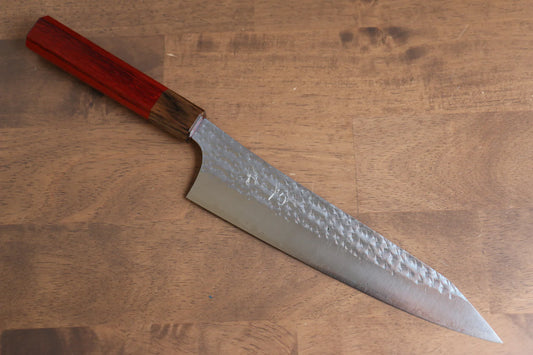 Yu Kurosaki Senko Ei R2/SG2 ลายค้อนตี มีดกิวโตะ Gyuto มีดทำครัวญี่ปุ่น 210mm ด้ามไม้ประดู่