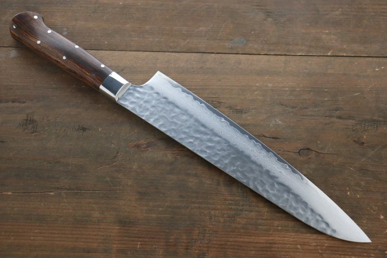 Sakai Takayuki VG10 33 ชั้น ดามัสกัส มีดกิวโตะ Gyuto มีดทำครัวญี่ปุ่น 240mm ด้ามต้นไอรอนวูดทะเลทราย