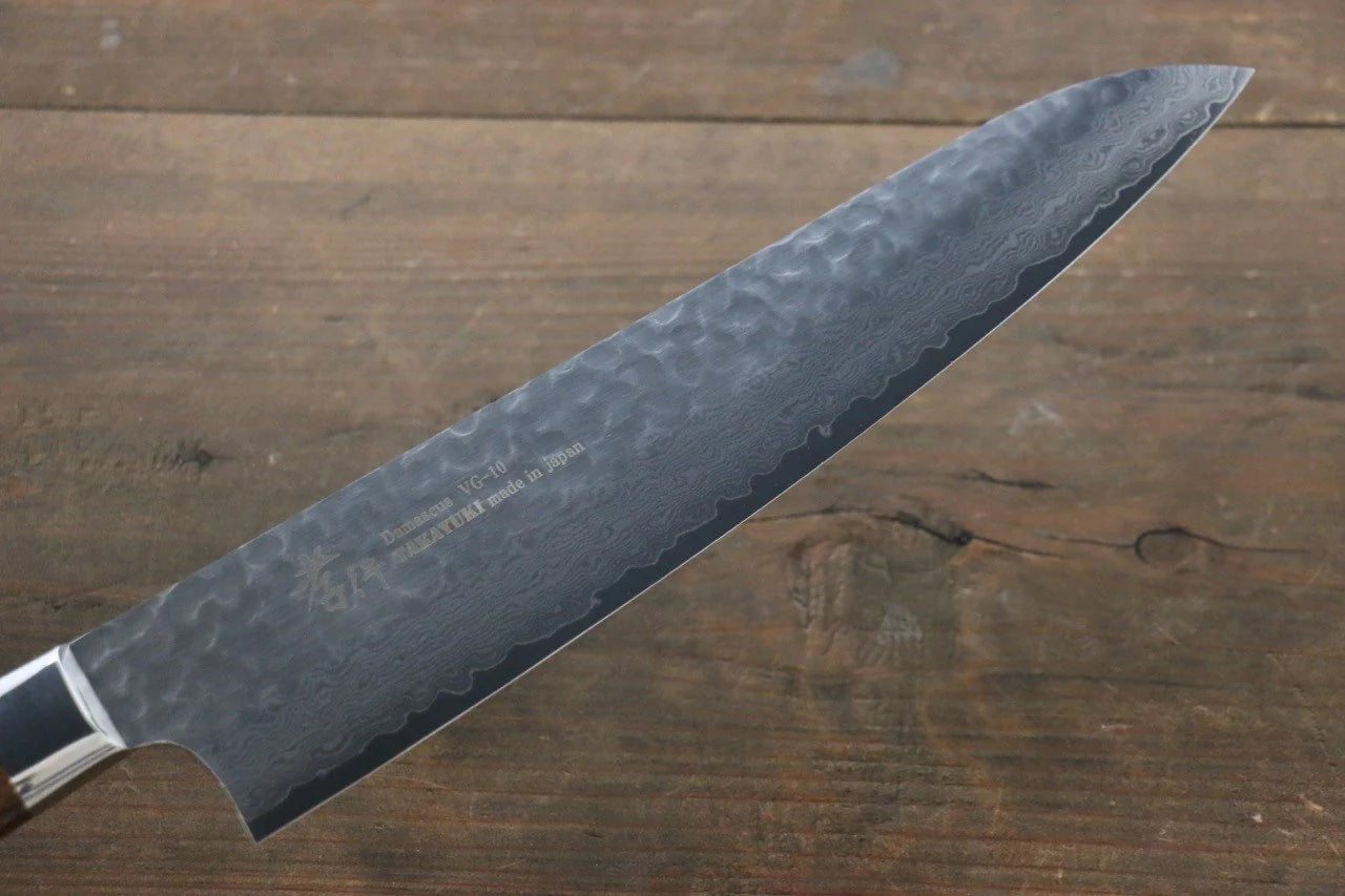 Sakai Takayuki VG10 33 ชั้น ดามัสกัส มีดกิวโตะ Gyuto มีดทำครัวญี่ปุ่น 240mm ด้ามต้นไอรอนวูดทะเลทราย