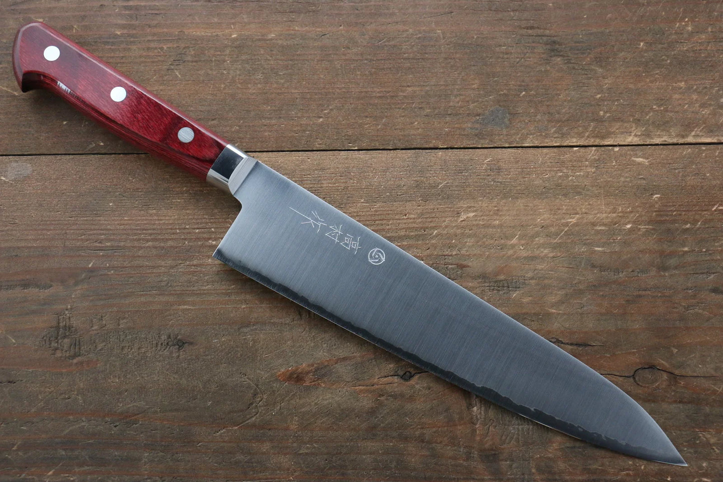 Takamura Knives R2/SG2 มีดกิวโตะ Gyuto มีดทำครัวญี่ปุ่น 210mm ด้ามไม้ Pakka wood สีแดง