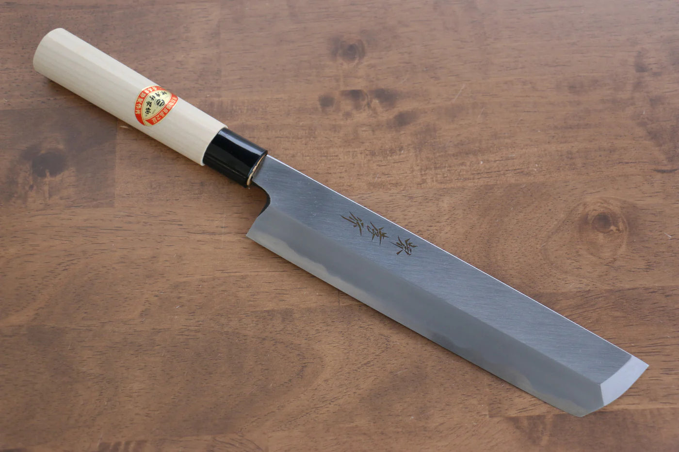 Sakai Takayuki Kasumitogi White Steel (เหล็กกล้าขาว) มีด Hamokiri มีดทำครัวญี่ปุ่น 240mm ด้ามต้นเเมกโนเลีย