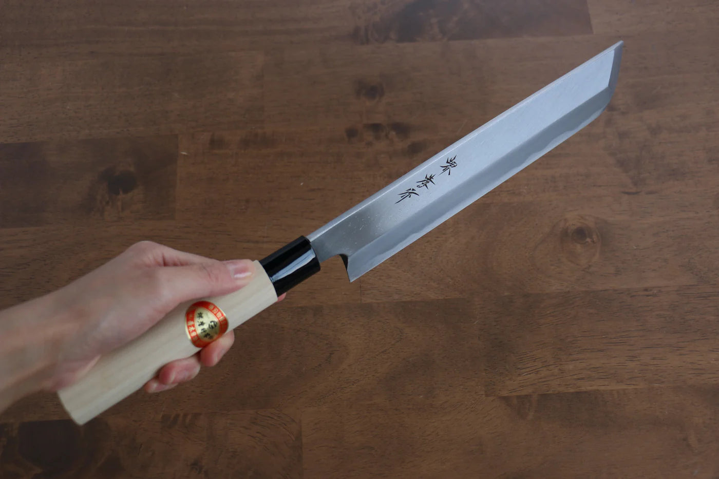 Sakai Takayuki Kasumitogi White Steel (เหล็กกล้าขาว) มีด Hamokiri มีดทำครัวญี่ปุ่น 240mm ด้ามต้นเเมกโนเลีย