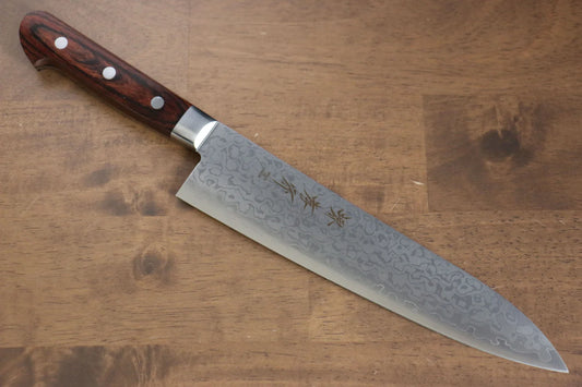 Sakai Takayuki VG10 ดามัสกัส 17 ชั้น ขัดขึ้นเงากระจก มีดกิวโตะ Gyuto มีดทำครัวญี่ปุ่น 210mm