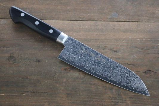 Sakai Takayuki AUS10 45 ชั้น ขัดขึ้นเงากระจก ลายดามัสกัส มีด Santoku มีดทำครัวญี่ปุ่น 170mm