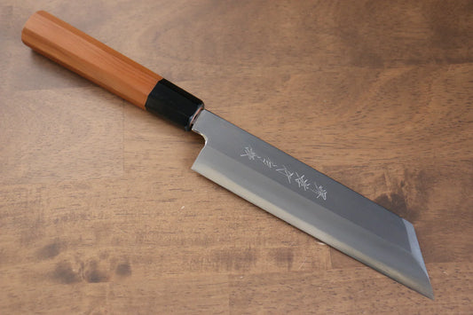 Sakai Takayuki Hakugin INOX ขัดขึ้นเงากระจก มีดปลอก Mukimono มีดทำครัวญี่ปุ่น 180mm ด้ามต้นสนยู