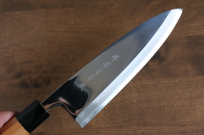 Sakai Takayuki Hakugin INOX ขัดขึ้นเงากระจก มีด Deba มีดทำครัวญี่ปุ่น 210mm ด้ามต้นสนยู