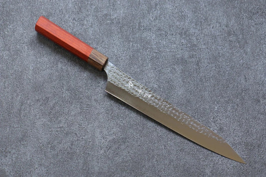 Yu Kurosaki Senko Ei R2/SG2 ลายค้อนตี มีดเลาะเอ็น Sujihiki มีดทำครัวญี่ปุ่น 270mm ด้ามไม้ประดู่