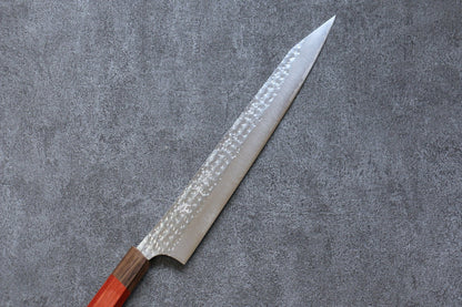 Yu Kurosaki Senko Ei R2/SG2 ลายค้อนตี มีดเลาะเอ็น Sujihiki มีดทำครัวญี่ปุ่น 270mm ด้ามไม้ประดู่