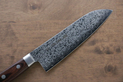 Sakai Takayuki VG10 ดามัสกัส 17 ชั้น ขัดขึ้นเงากระจก มีด Santoku มีดทำครัวญี่ปุ่น 165mm