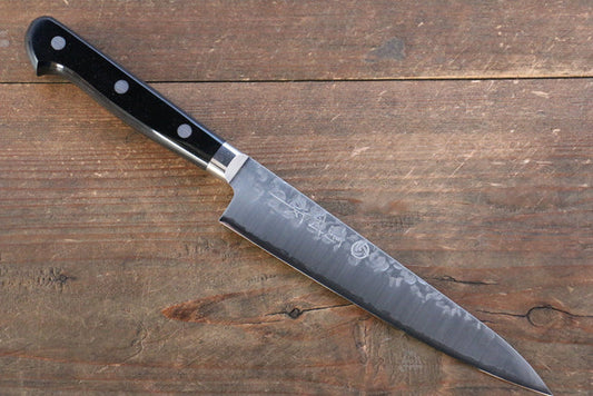 Takamura Knives VG10 ลายค้อนตี มีดขนาดเล็ก  Petty มีดทำครัวญี่ปุ่น 150mm ด้ามไม้ Pakka wood สีดำ