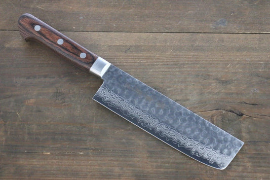 Sakai Takayuki VG10 ดามัสกัส 17 ชั้น มีดหั่นผัก Nakiri มีดทำครัวญี่ปุ่น 160mm