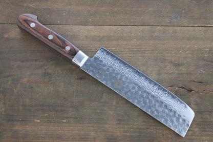 Sakai Takayuki VG10 ดามัสกัส 17 ชั้น มีดหั่นผัก Nakiri มีดทำครัวญี่ปุ่น 160mm