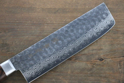 Sakai Takayuki VG10 ดามัสกัส 17 ชั้น มีดหั่นผัก Nakiri มีดทำครัวญี่ปุ่น 160mm