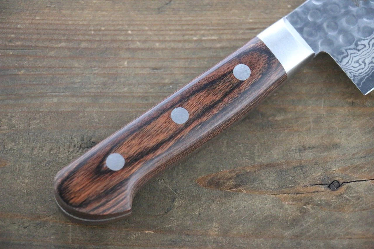 Sakai Takayuki VG10 ดามัสกัส 17 ชั้น มีดหั่นผัก Nakiri มีดทำครัวญี่ปุ่น 160mm