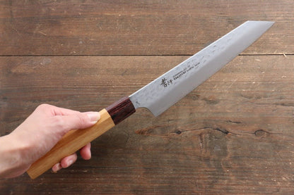 Sakai Takayuki VG10 ดามัสกัส 33 ชั้น มีด Kengata Gyuto มีดทำครัวญี่ปุ่น 190mm ด้ามต้นเซลโคว่าญี่ปุ่น (Japanese Elm)