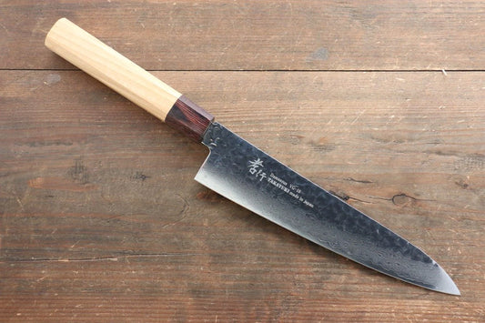 Sakai Takayuki VG10 ดามัสกัส 33 ชั้น มีดกิวโตะ Gyuto มีดทำครัวญี่ปุ่น 210mm ต้นเซลโคว่าญี่ปุ่น (Japanese Elm)ด้าม