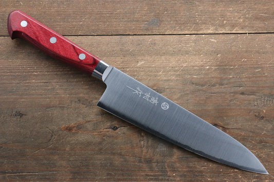 Takamura Knives R2/SG2 มีดกิวโตะ Gyuto มีดทำครัวญี่ปุ่น 180mm ไม้ Pakka wood สีแดงด้าม