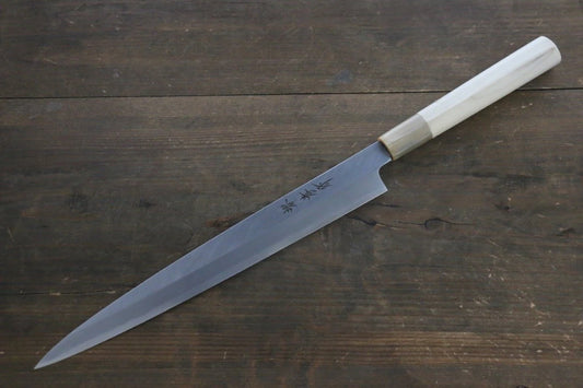 Sakai Takayuki [Left Handed] Kasumitogi White Steel (เหล็กกล้าขาว) มีด Fuguhiki มีดทำครัวญี่ปุ่น