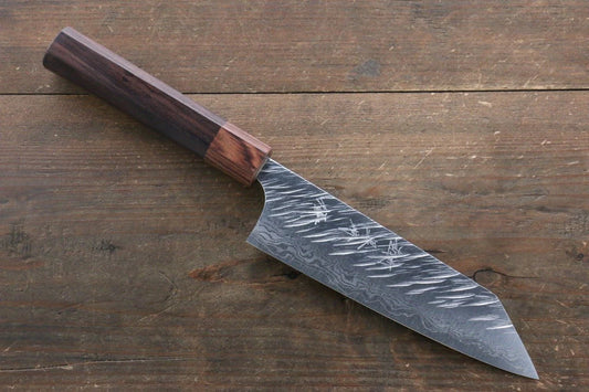 Yu Kurosaki Fujin VG10 ลายค้อนตี มีดสำหรับการใช้งานได้ทั่วไป Bunka มีดทำครัวญี่ปุ่น 165mm