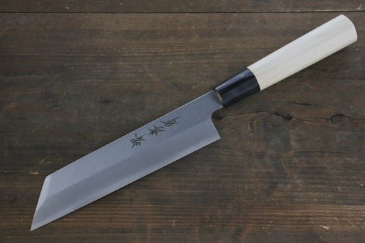 Sakai Takayuki [Left Handed] Kasumitogi White Steel (เหล็กกล้าขาว) มีดปลอก Mukimono มีดทำครัวญี่ปุ่น 180mm