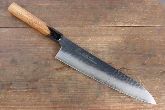 Sakai Takayuki VG10 ดามัสกัส 33 ชั้น มีดกิวโตะ Gyuto มีดทำครัวญี่ปุ่น 240mm ด้ามไม้โอ๊กเคลือบ (Kokushin)