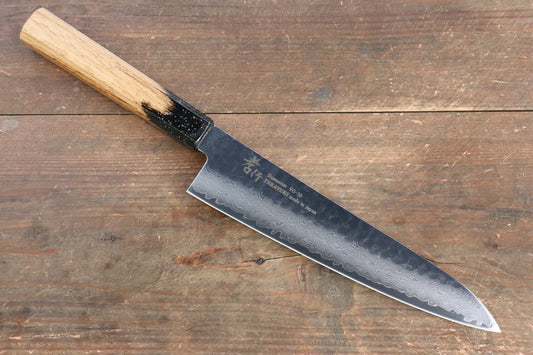 Sakai Takayuki VG10 ดามัสกัส 33 ชั้น มีดกิวโตะ Gyuto มีดทำครัวญี่ปุ่น 210mm ด้ามไม้โอ๊กเคลือบ (Kokushin)