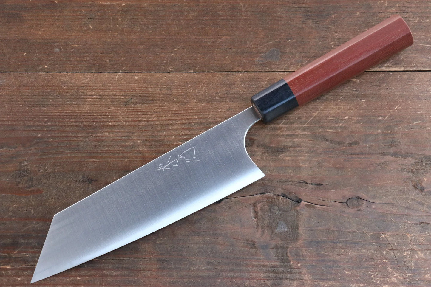 Shibata Takayuki Koutetsu R2/SG2 มีดสำหรับการใช้งานได้ทั่วไป Bunka มีดทำครัวญี่ปุ่น 180mm ด้ามJura