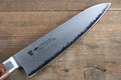 Tamahagane kyoto 63 ชั้น ดามัสกัส มีดกิวโตะ Gyuto มีดทำครัวญี่ปุ่น 180mm KP-1106