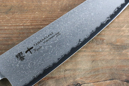 Tamahagane kyoto 63 ชั้น ดามัสกัส มีดกิวโตะ Gyuto มีดทำครัวญี่ปุ่น 180mm KP-1106