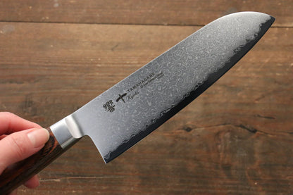 Tamahagane kyoto 63 ชั้น ดามัสกัส มีด Santoku มีดทำครัวญี่ปุ่น 160mm KP-1115