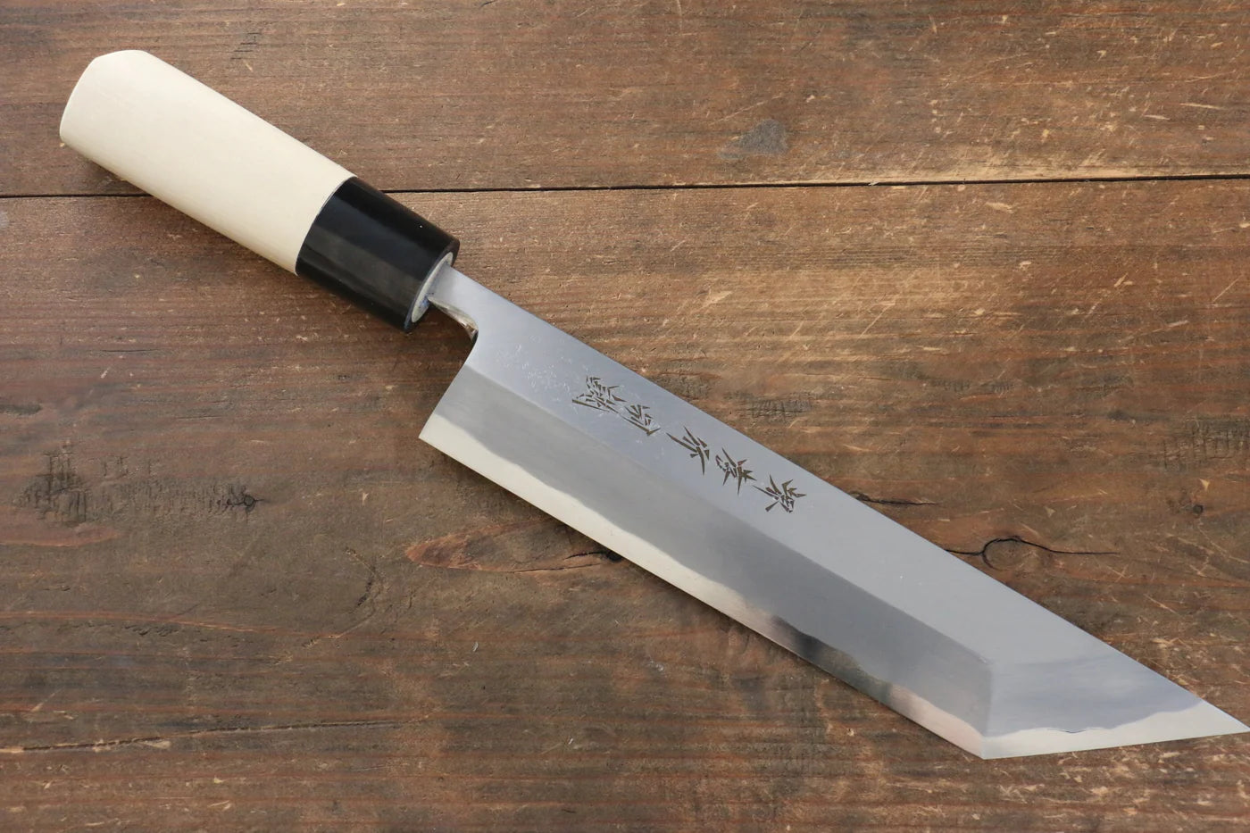 Sakai Takayuki White Steel (เหล็กกล้าขาว) No.2 มีดสำหรับปลาไหลอุนางิ มีดทำครัวญี่ปุ่น 210mm ด้ามต้นเเมกโนเลีย