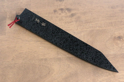 ZUIUN ลายหินสีดำ ไม้เเมกโนเลีย ฝัก (ปลอก) มีด มีด Kiritsuke Sujihiki ไม้อัด 240mm