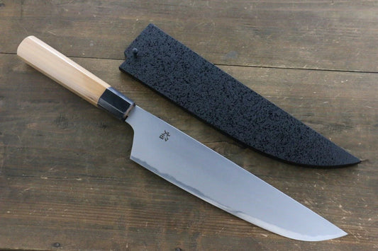 Sakai Takayuki Homura Kogetsu Blue Steel (บลูสตีล) No.2 มีดกิวโตะ Gyuto มีดทำครัวญี่ปุ่น 240mm ต้นสนยูด้าม