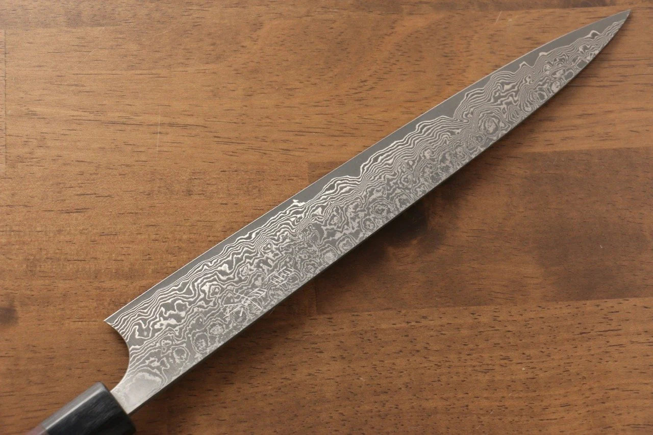 Masakage Kumo VG10 ดามัสกัส มีดเลาะเอ็น Sujihiki มีดทำครัวญี่ปุ่น 270mm ไม้พะยูงด้าม