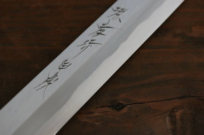 Sakai Takayuki Byakko White Steel (เหล็กกล้าขาว) No.1 มีด Sakimaru Takohiki มีดทำครัวญี่ปุ่น 270mm ด้ามไม้มะเกลือ มีฝัก (ปลอก) มีด