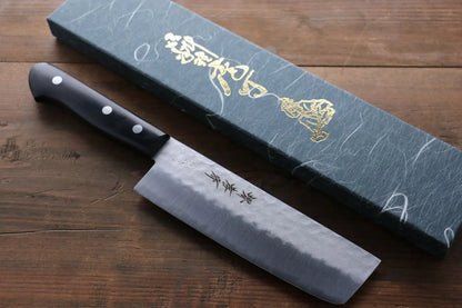 Sakai Takayuki Blue Steel (บลูสตีล) ลายค้อนตี 3 ชั้น มีดหั่นผัก Nakiri มีดทำครัวญี่ปุ่น 165mm