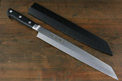 Sakai Takayuki Grand Chef [สำหรับถนัดมือซ้าย] Swedish Steel-stn (เหล็กสวีเดน stn) มีด Kiritsuke Yanagiba มีดทำครัวญี่ปุ่น 260mm มีฝัก (ปลอก) มีด