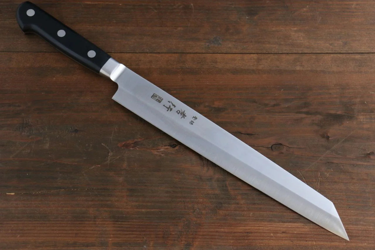 Sakai Takayuki Grand Chef [สำหรับถนัดมือซ้าย] Swedish Steel-stn (เหล็กสวีเดน stn) มีด Kiritsuke Yanagiba มีดทำครัวญี่ปุ่น 260mm มีฝัก (ปลอก) มีด