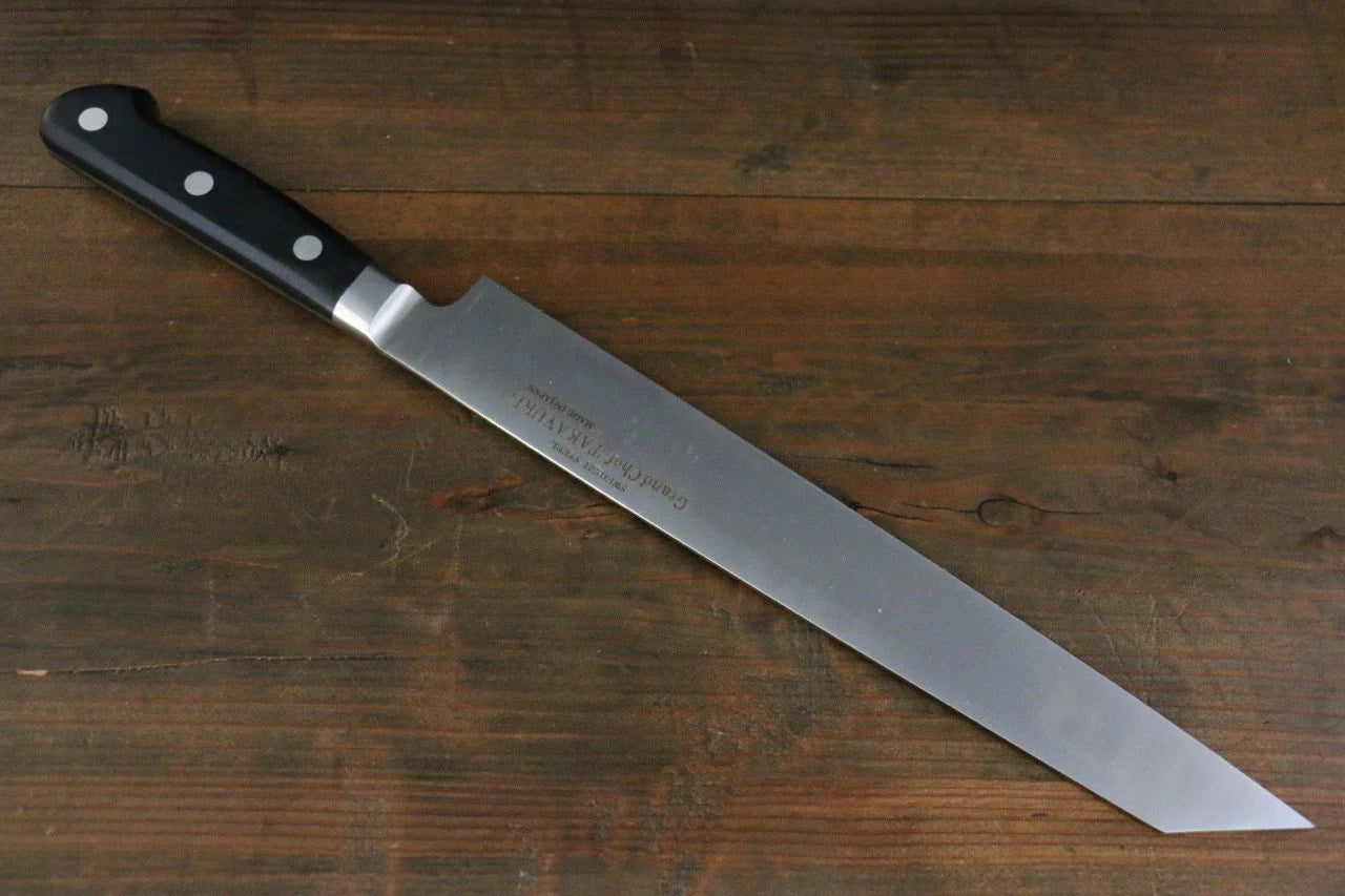 Sakai Takayuki Grand Chef [สำหรับถนัดมือซ้าย] Swedish Steel-stn (เหล็กสวีเดน stn) มีด Kiritsuke Yanagiba มีดทำครัวญี่ปุ่น 260mm มีฝัก (ปลอก) มีด